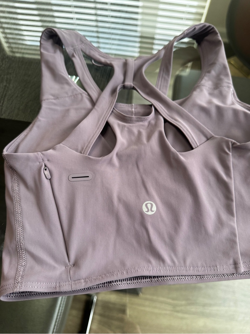 lululemon athletica Lavender Mauve Racerback Sports Bra